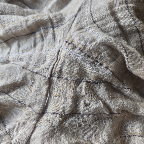 Drew Linen Blend 2-Piece Set: Scoop Neck Crop Top & Wide-Leg Pants - Picture 14 of 14